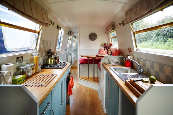 narrowboat interior