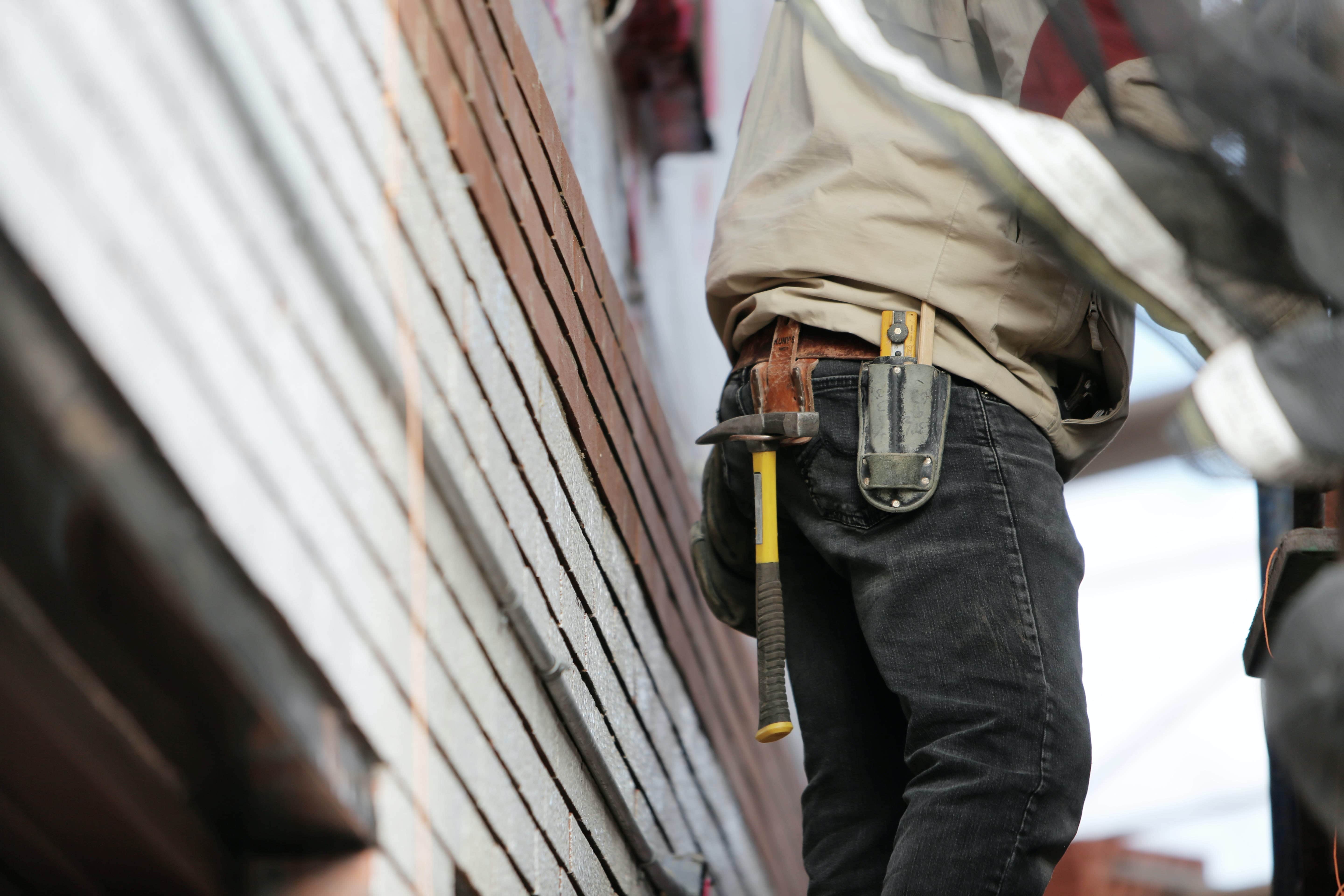 man holding tools