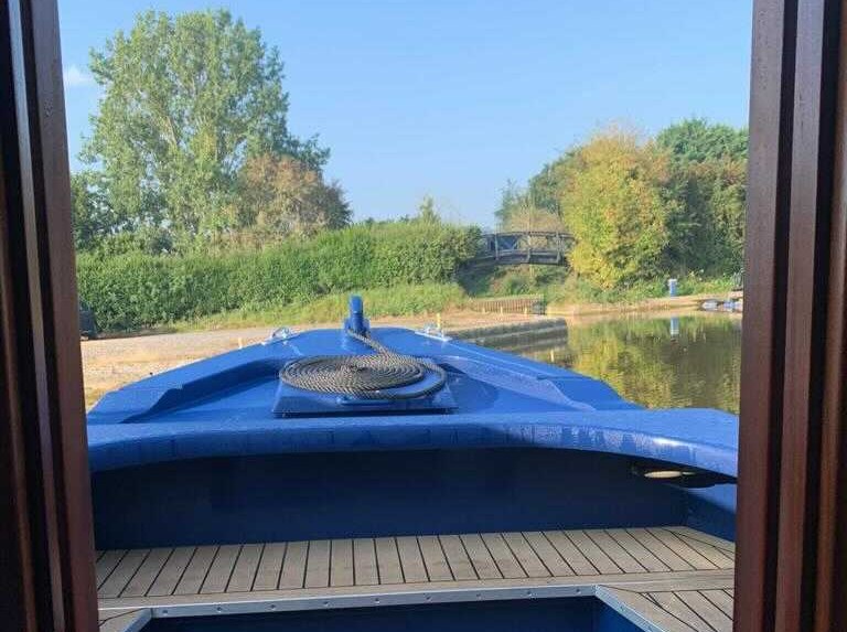 narrowboat view