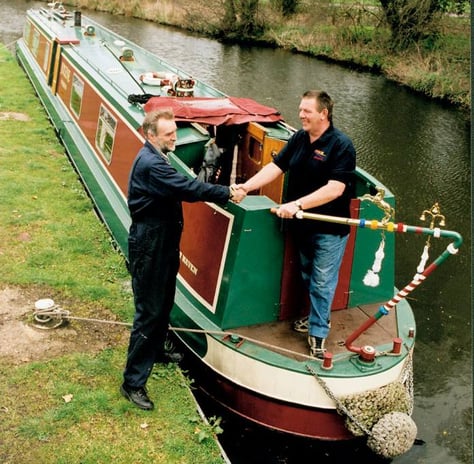 two men shaking hands