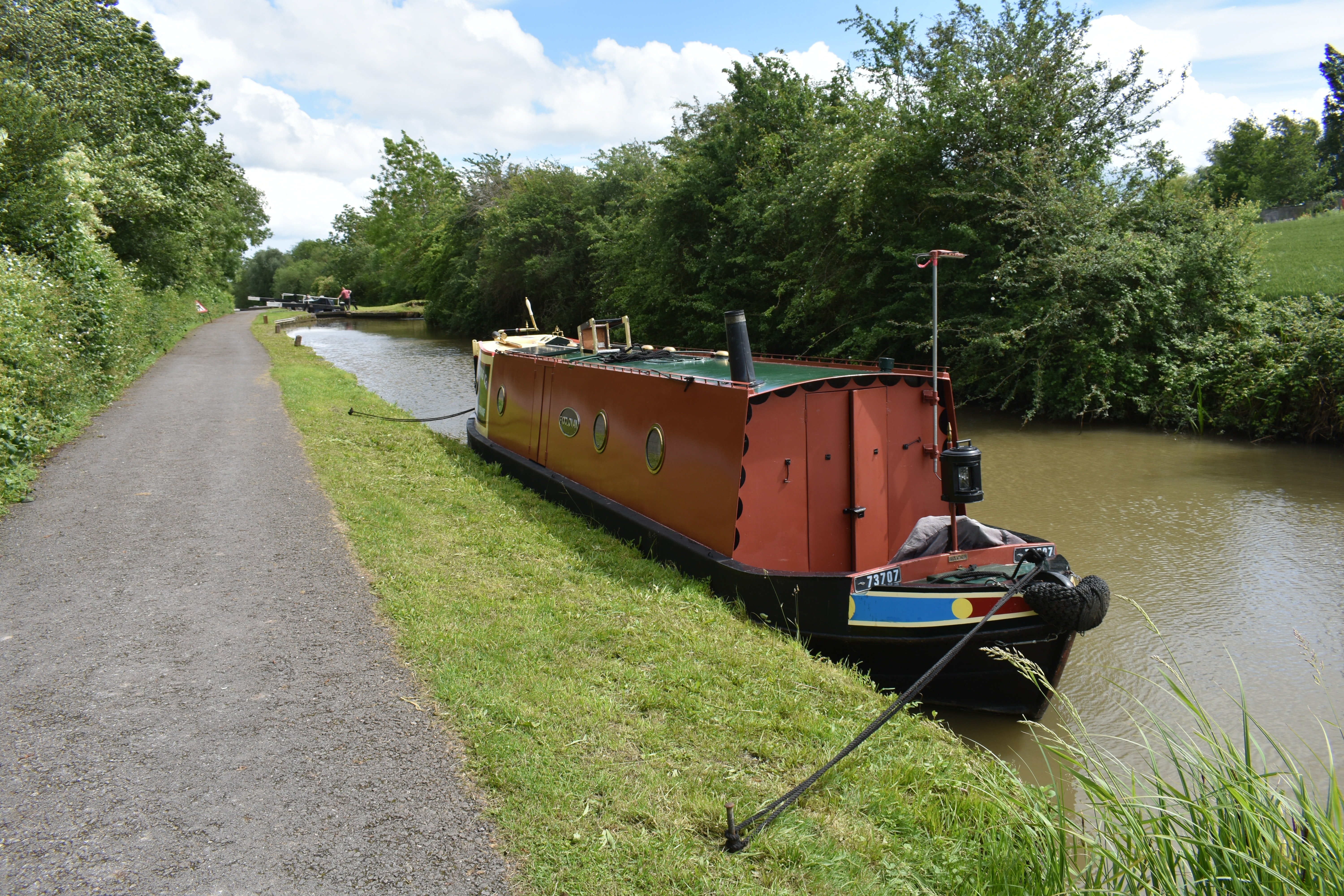 narrowboat on canal