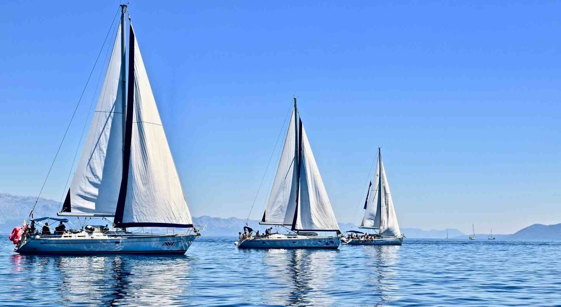 sailing yachts on the water
